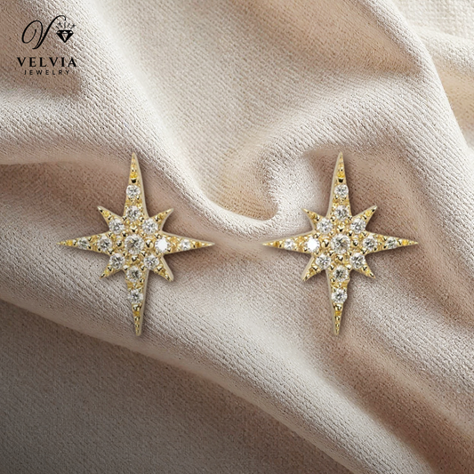 Starlight Burst Stud Earrings